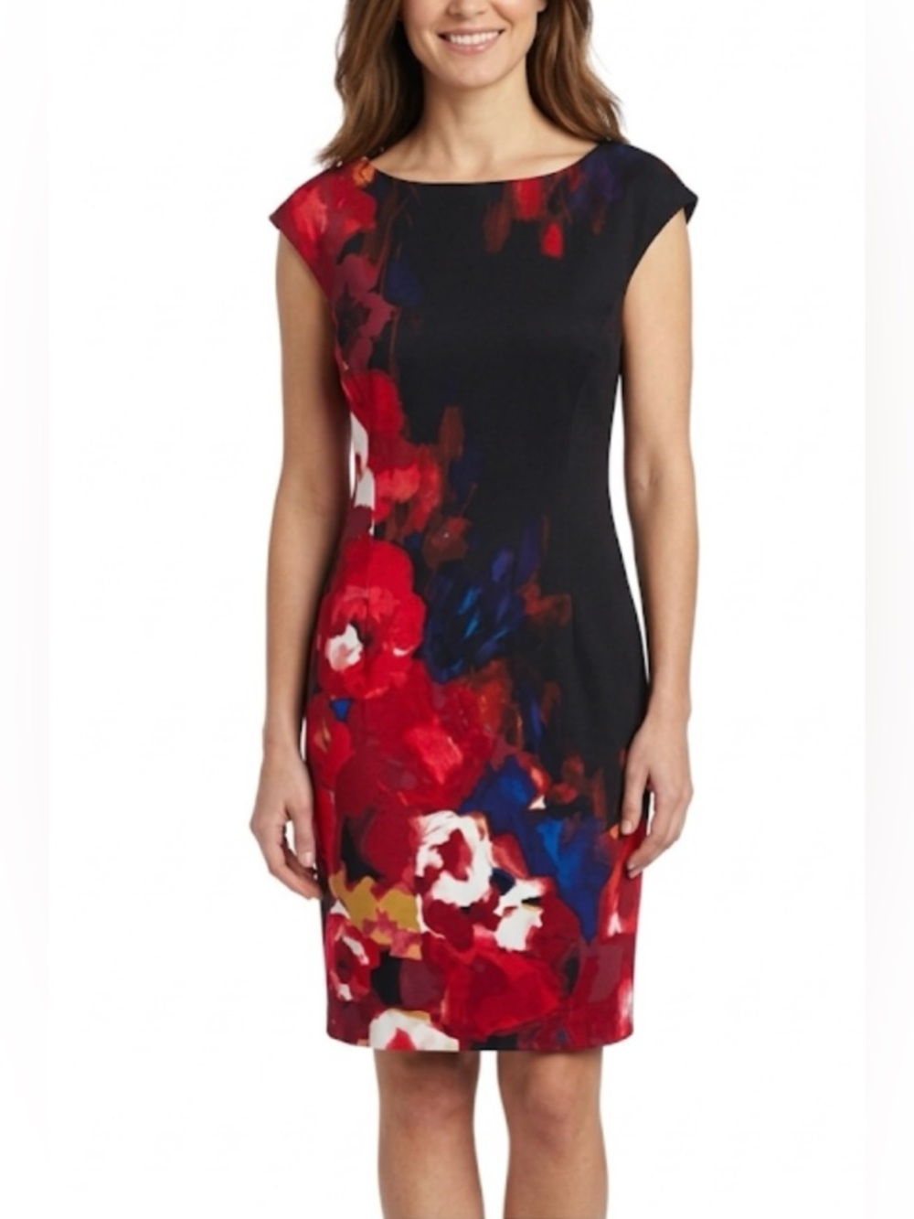INC International Concepts Women's Floral Sheath Dress Size 4